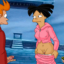 Fry and Amy from Futurama enjoy a steamy fuck